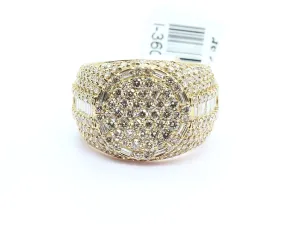 10k Yellow  Gold Round Ring