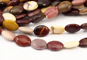 12 Strands Moukaite Jasper 14 Mm Oval Gemstone Beads G111 T028