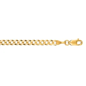 14K Gold 3.2mm Comfort Curb Chain