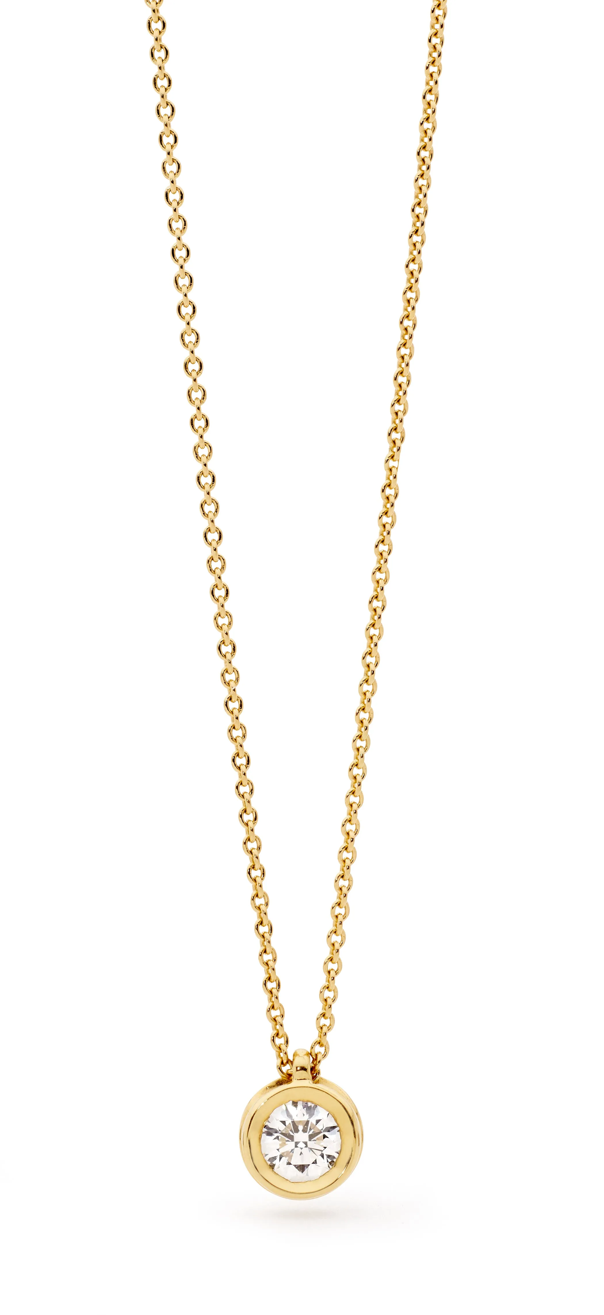 18ct Yellow Gold Diamond Necklace