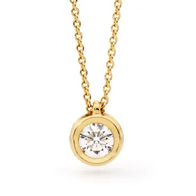 18ct Yellow Gold Diamond Necklace