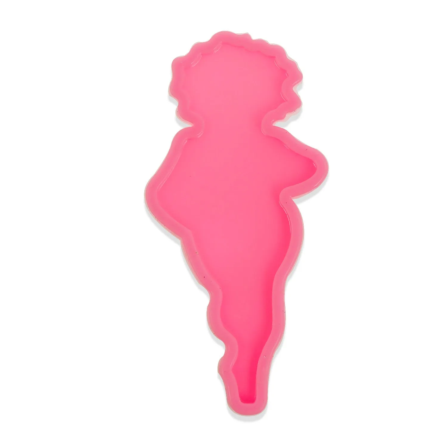 1pc Silicone Flat Lady Mold Lady Shape Mold DIY Shiny Resin Mold For Handwork Craft 10363950