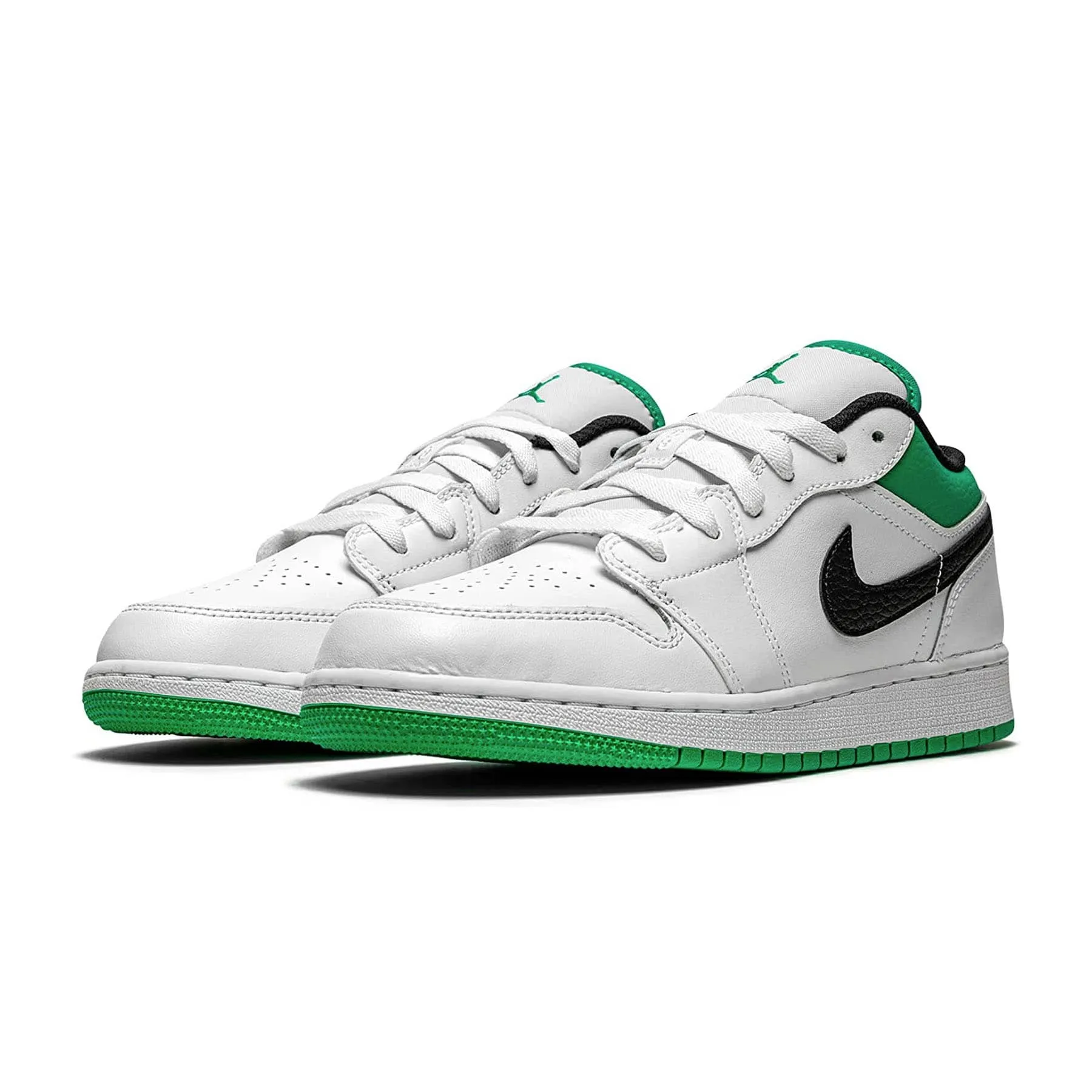 Air Jordan 1 Low GS 'White Lucky Green'