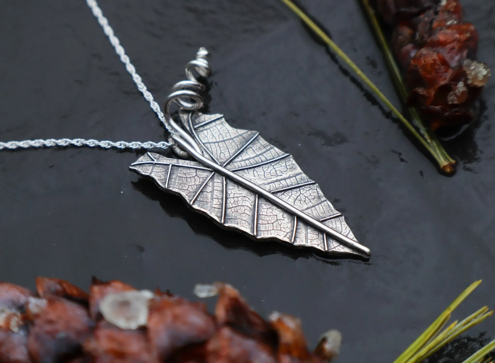 Alocasia Leaf Necklace