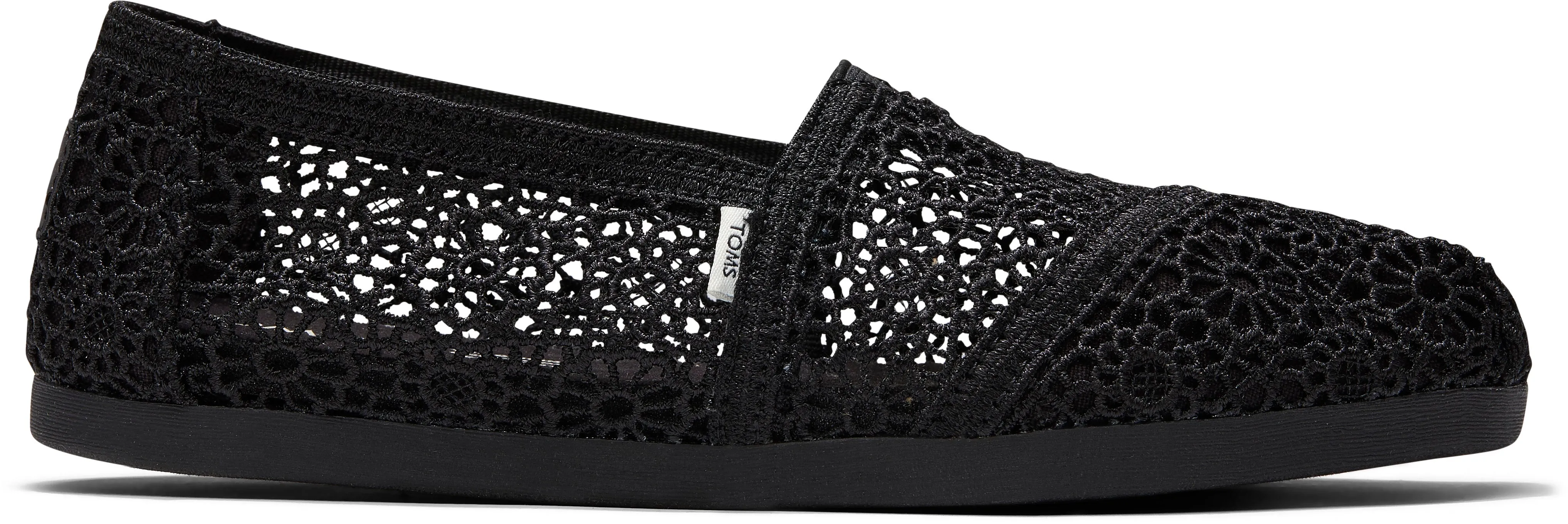 Alpargata Cloudbound - Black Moroccan Crochet