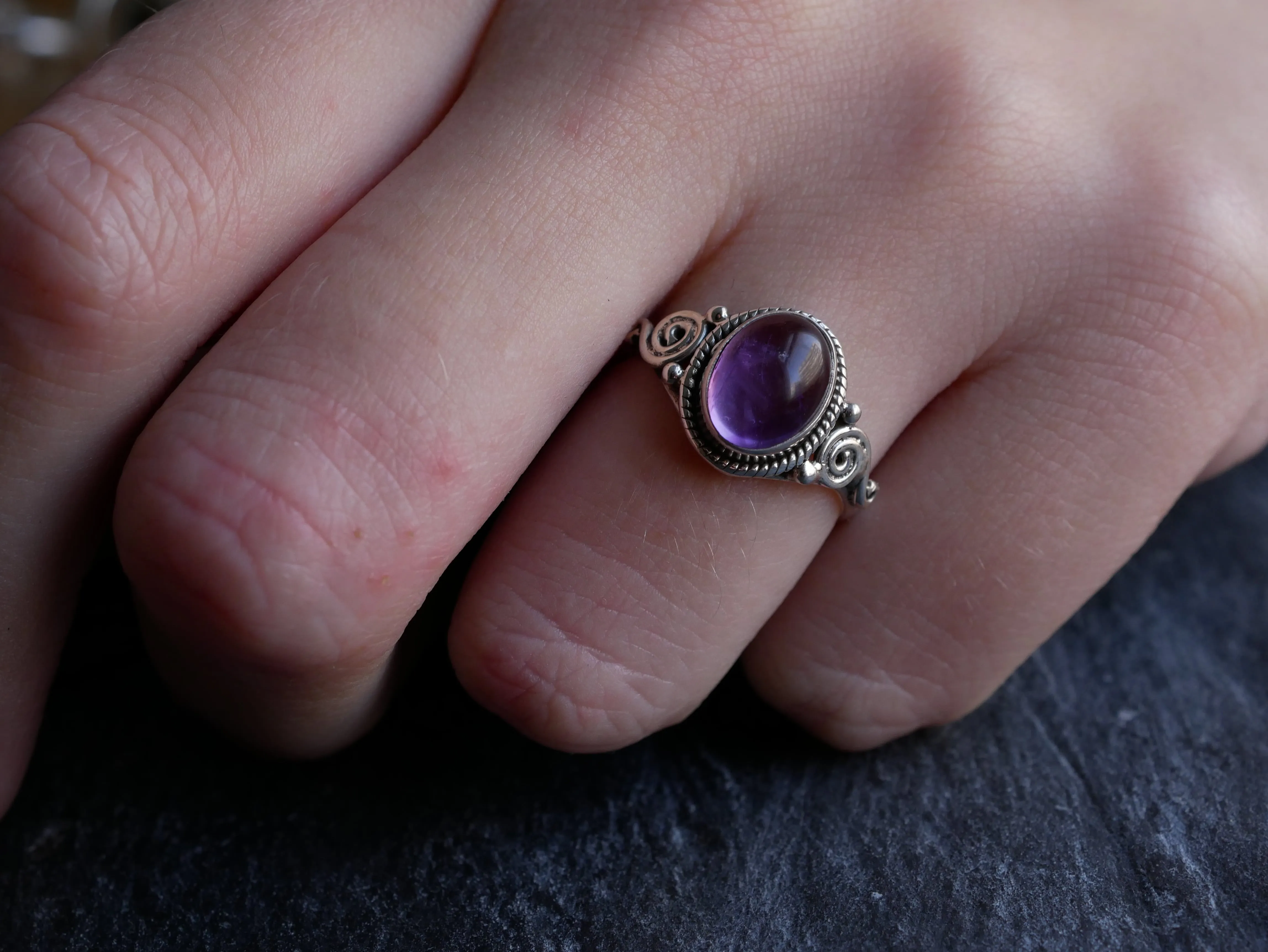 Amethyst Kala Ring