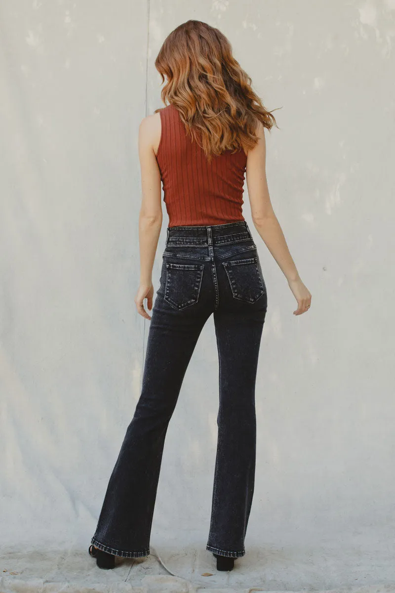 Amirah Ultra High Rise Flare Jeans