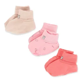 An Adventure Bamboo Baby Booties 3Pc Bundle (Pink)