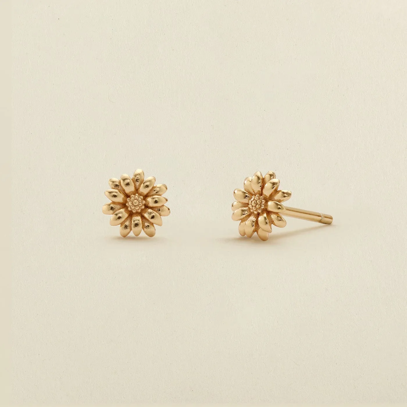 April Birth Flower Stud Earrings