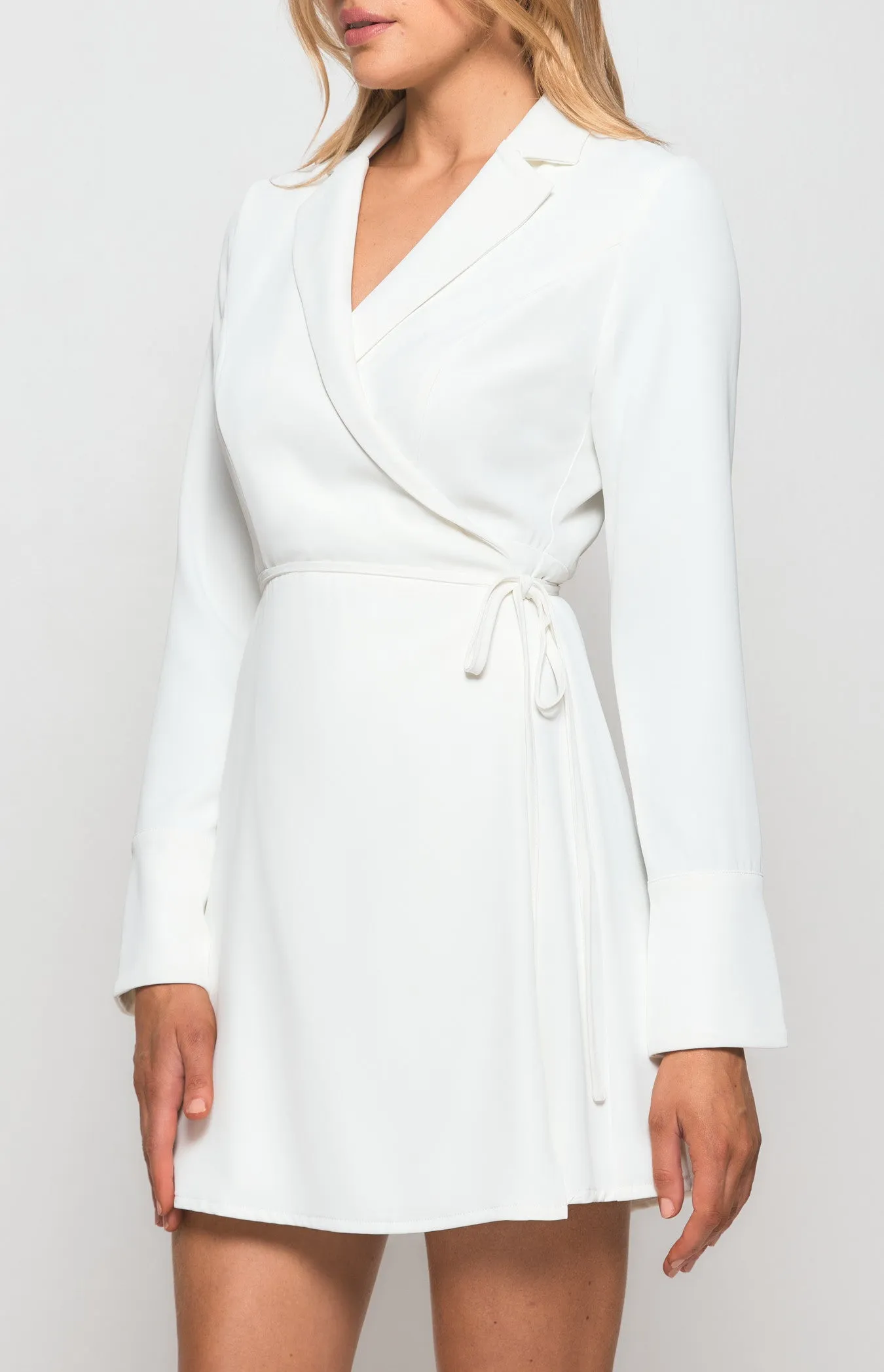 Ari Wrap Dress - White