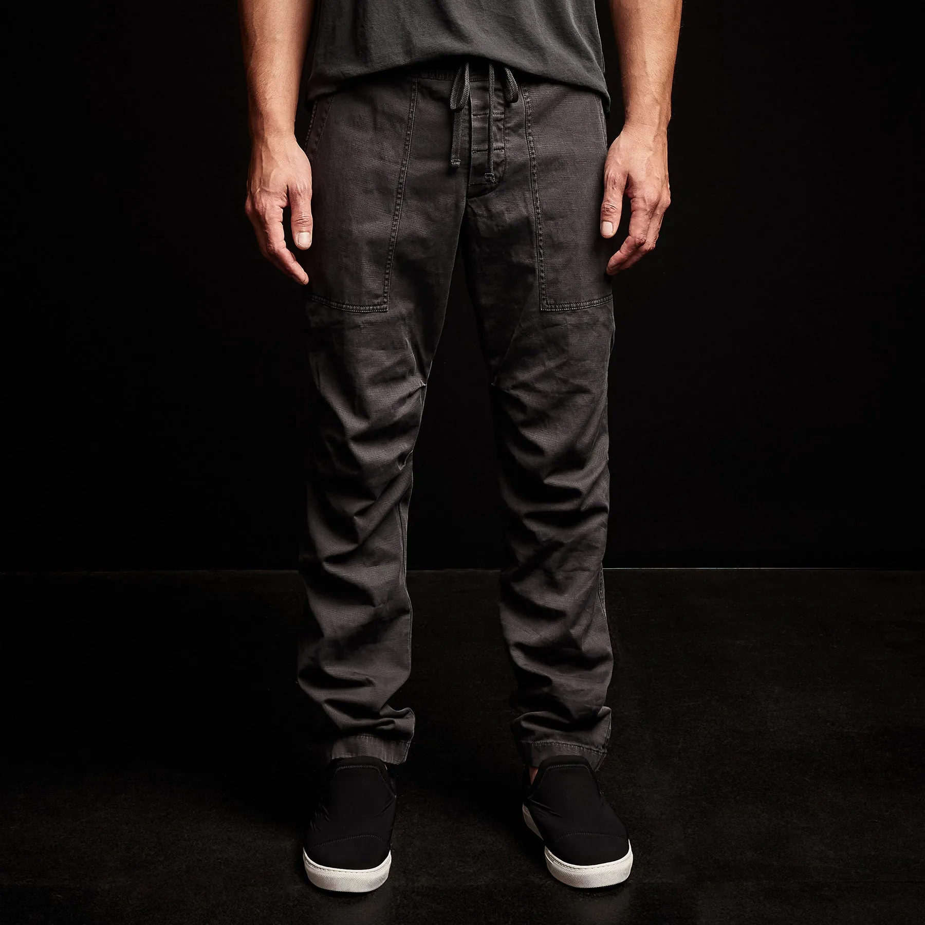 Army Cotton Slub Utility Pant - Black Pigment