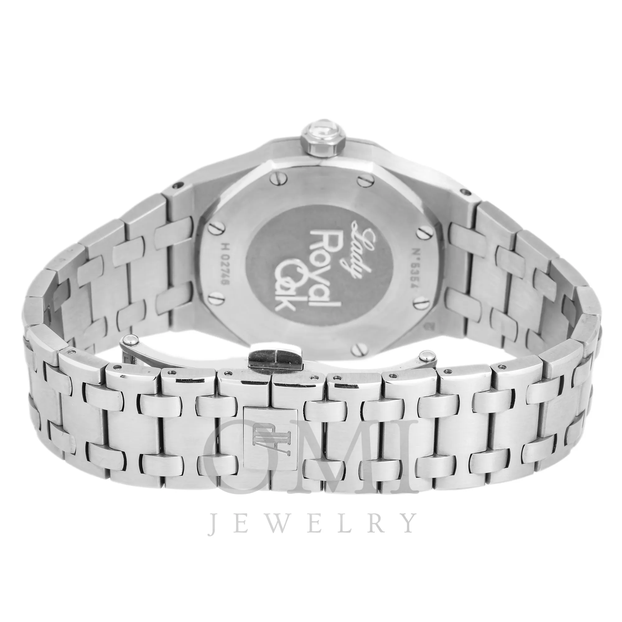 Audemars Piguet Royal Oak Quartz Ladies 33mm Stainless Steel Silver Dial Diamond Bezel 67651ST.ZZ.1261ST.01