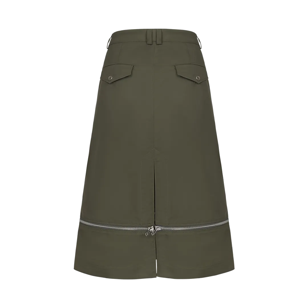 Aviator Zipper Skirt