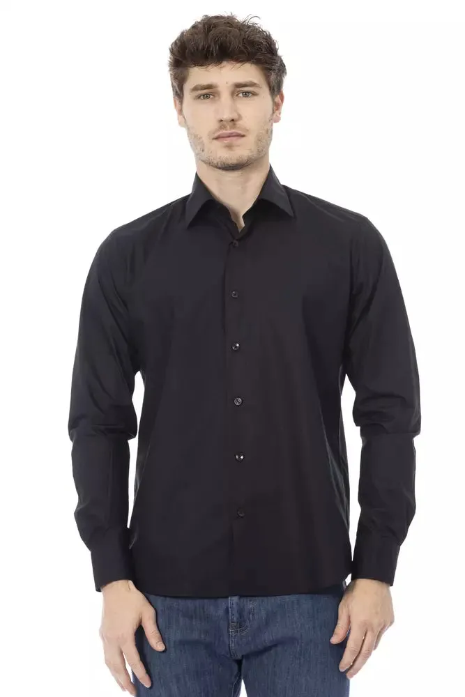 Baldinini Trend Black Cotton Men Men's Shirt