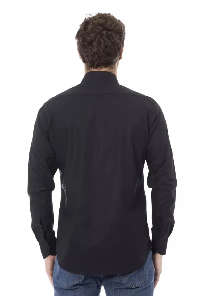 Baldinini Trend Black Cotton Men Men's Shirt