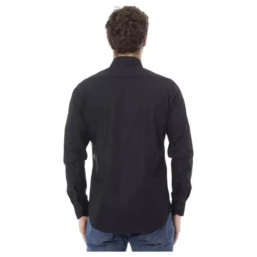 Baldinini Trend Black Cotton Men Shirt