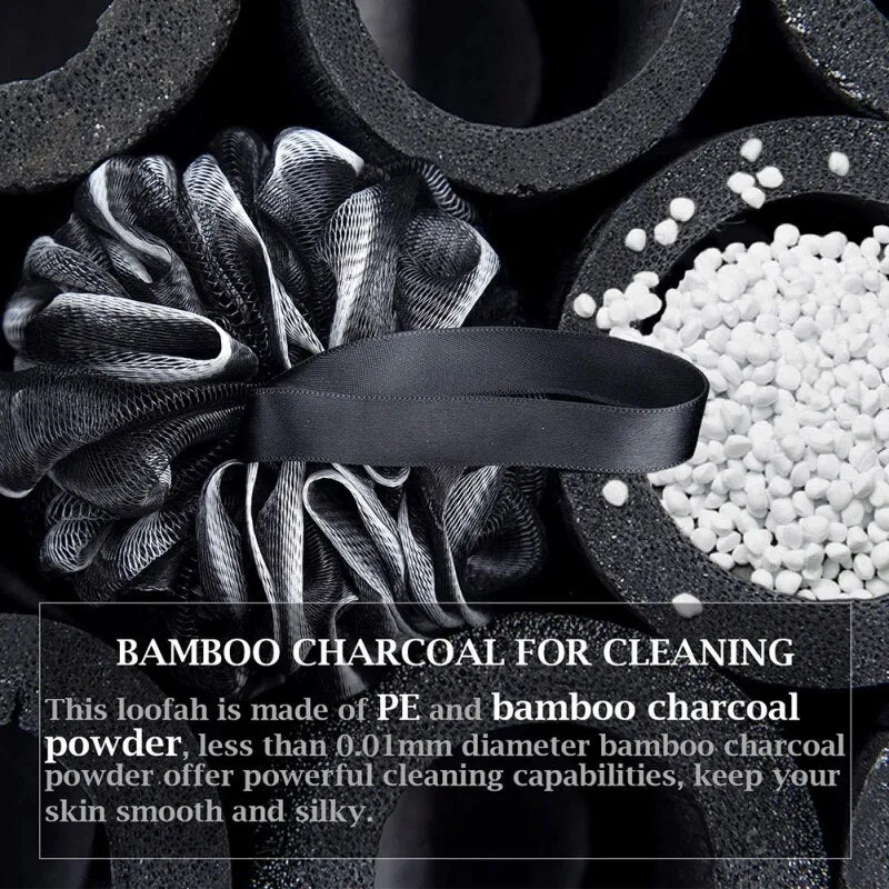 Bamboo Charcoal Bath Ball Bath Flower Bath Loofah Sponge