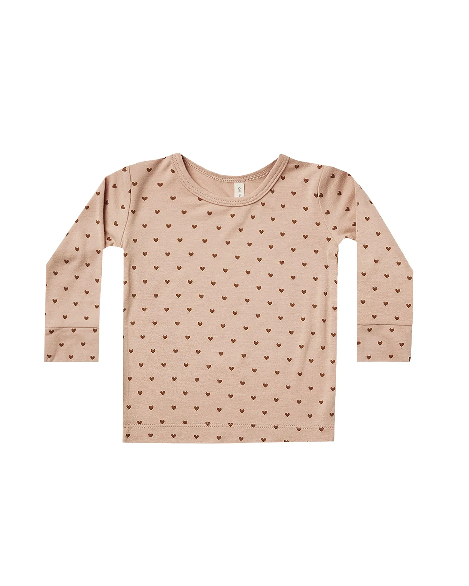 Bamboo Longsleeve Baby Tee – Hearts