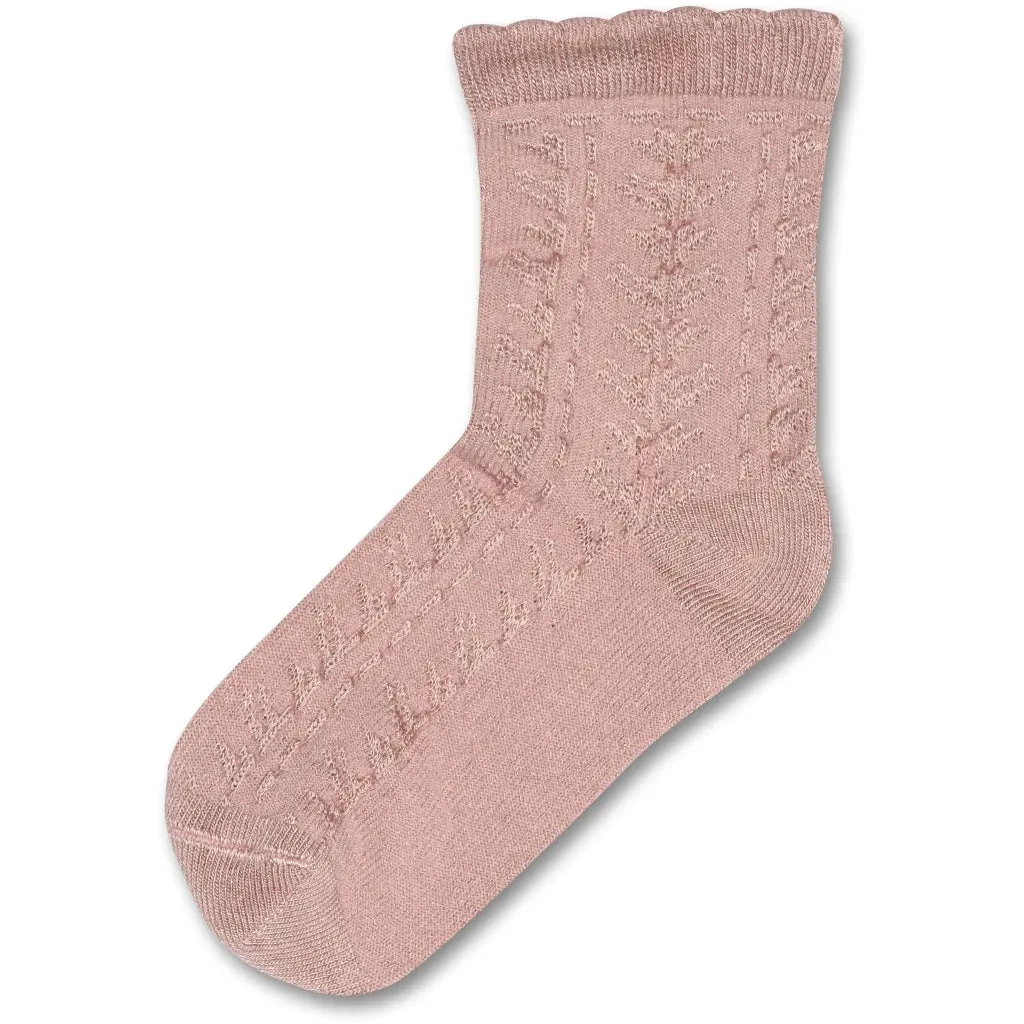 Bamboo Socks Pattern - Rose