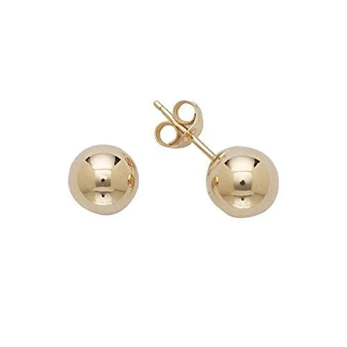 Better Jewelry Classic Ball Stud Earrings - 14k Yellow Gold - Multiple sizes