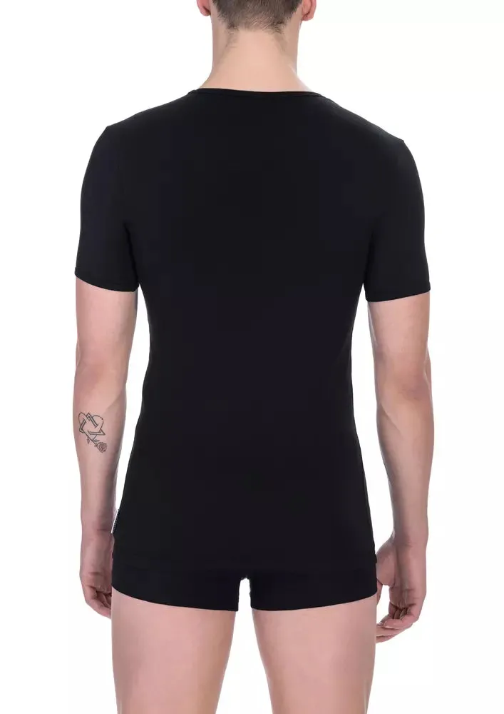 Bikkembergs Black Cotton Men Men's T-Shirt