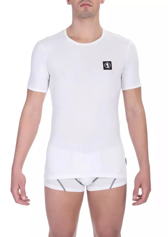 Bikkembergs White Cotton Men Men's T-Shirt