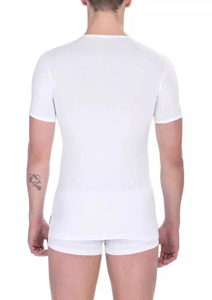 Bikkembergs White Cotton Men Men's T-Shirt