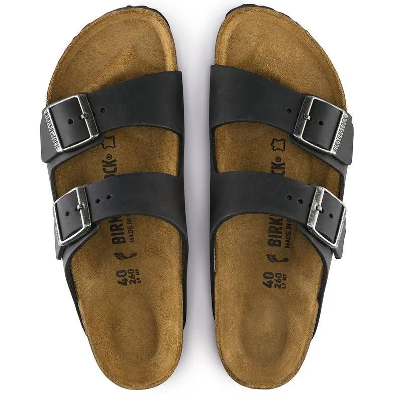 Birkenstock Arizona - Black Oiled Leather