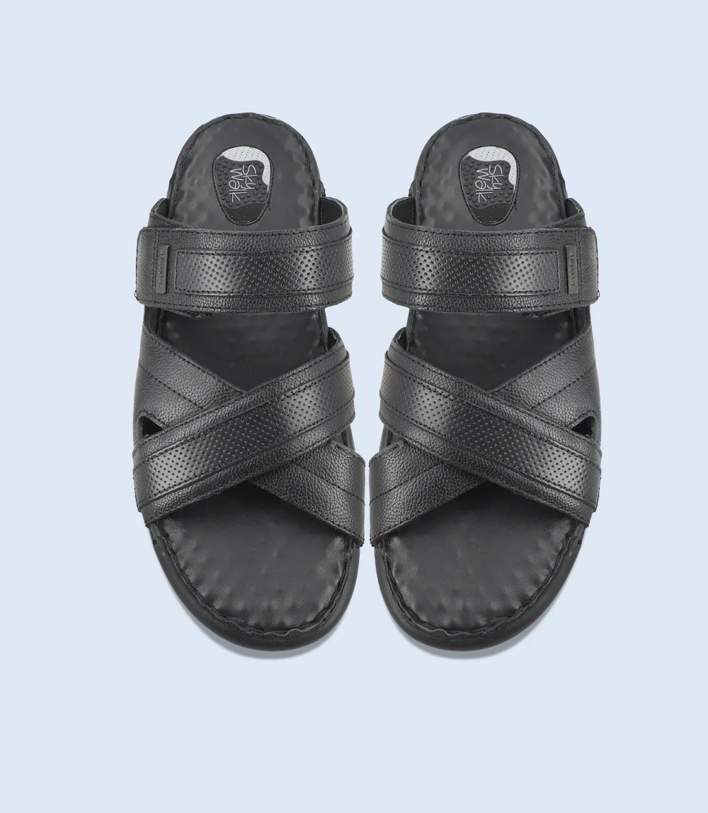 BM5501-BLACK-Men Comfort Slipper