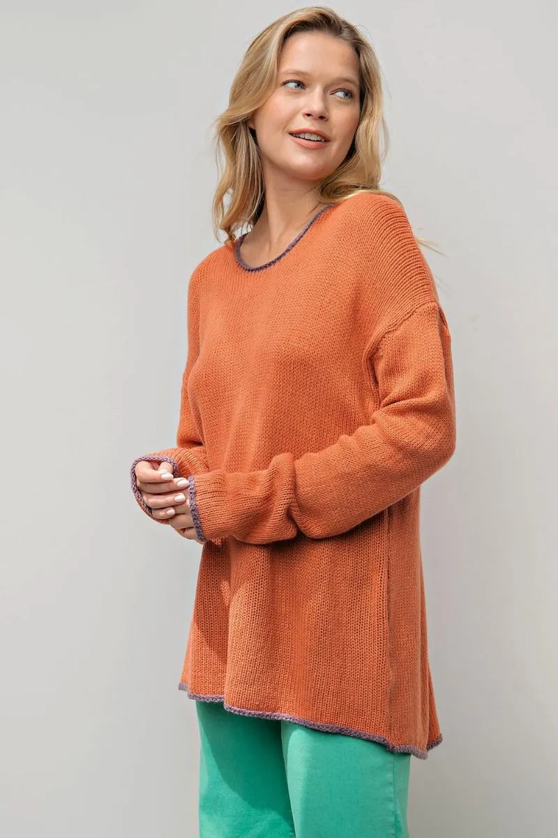 Brick Loose Fit Sweater