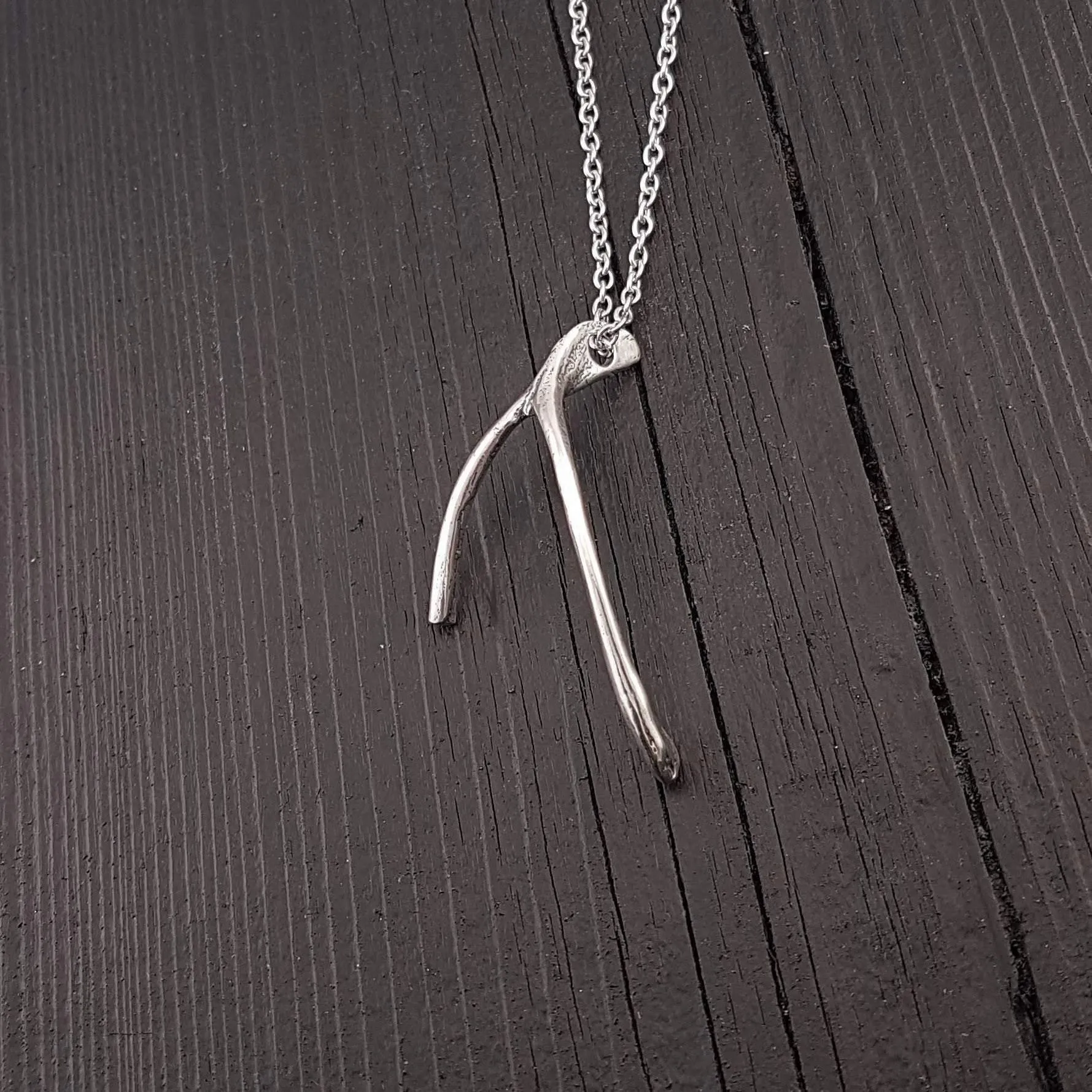 Broken Wishbone Necklace