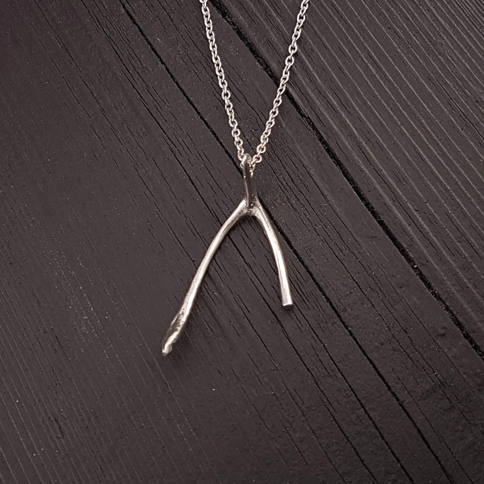 Broken Wishbone Necklace