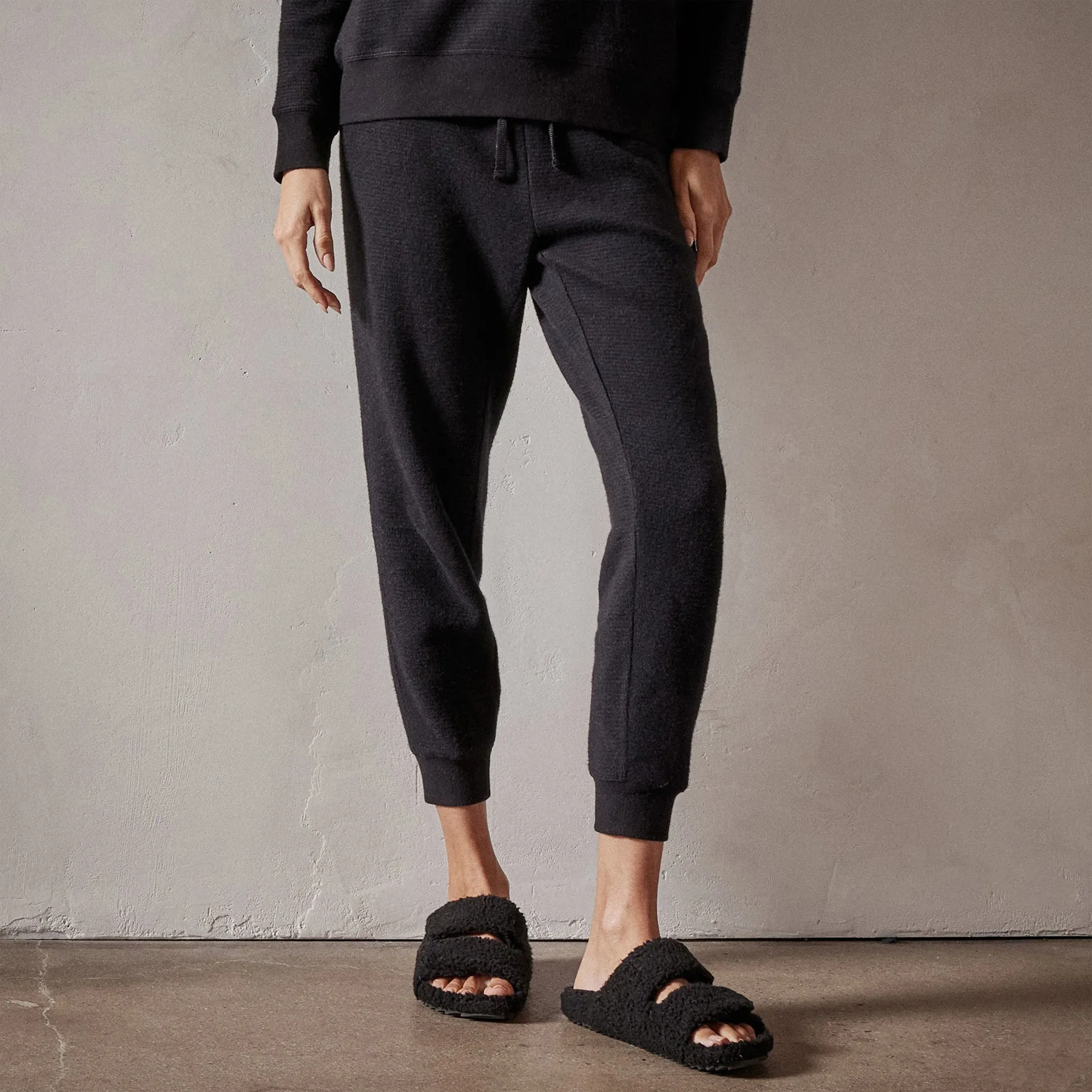 Brushed Thermal Knit Long John - Black