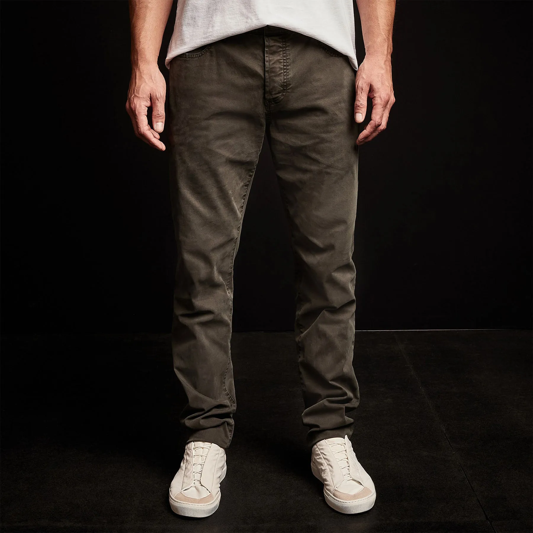 Brushed Twill 5 Pocket Pant - Dark Olive Pigment