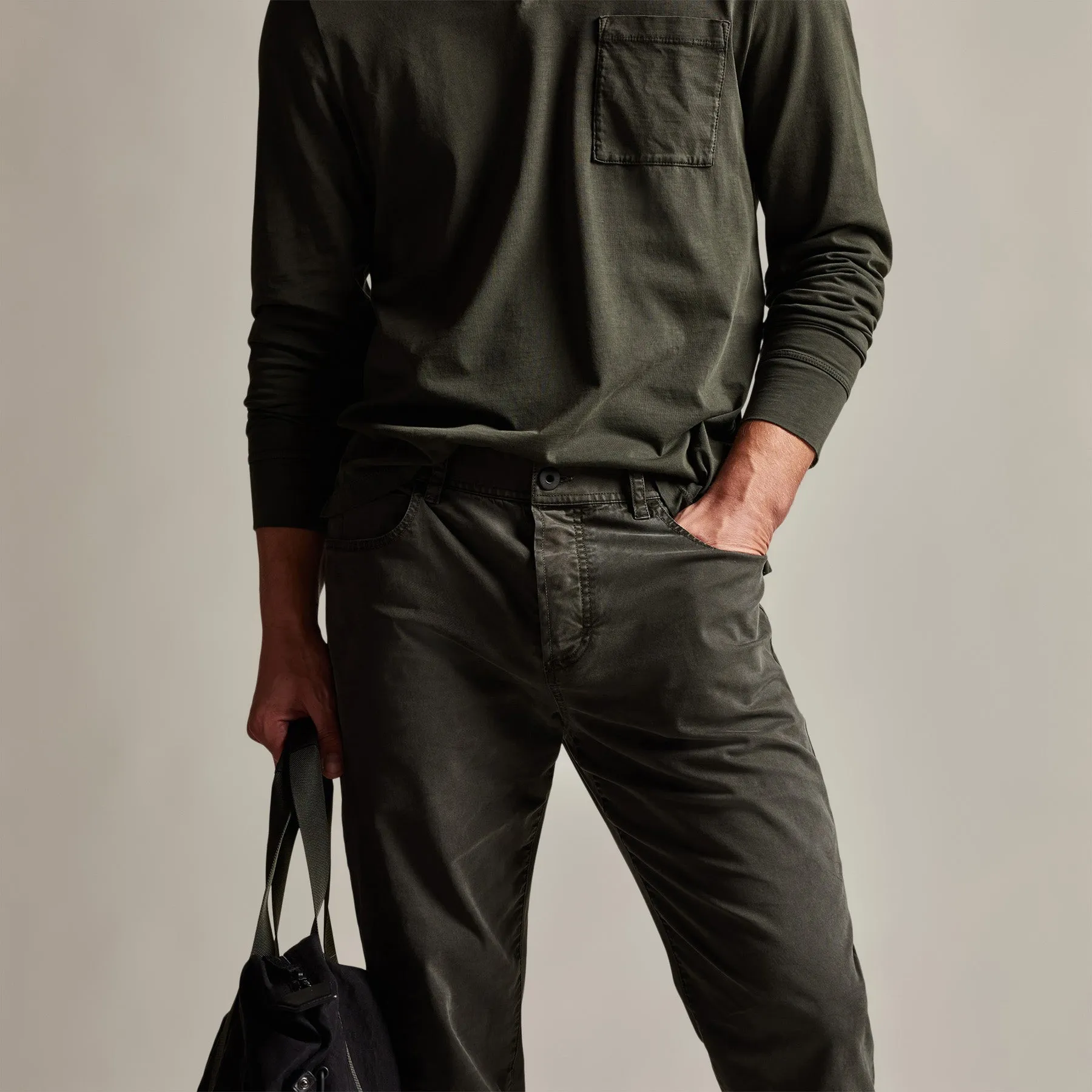 Brushed Twill 5 Pocket Pant - Dark Olive Pigment