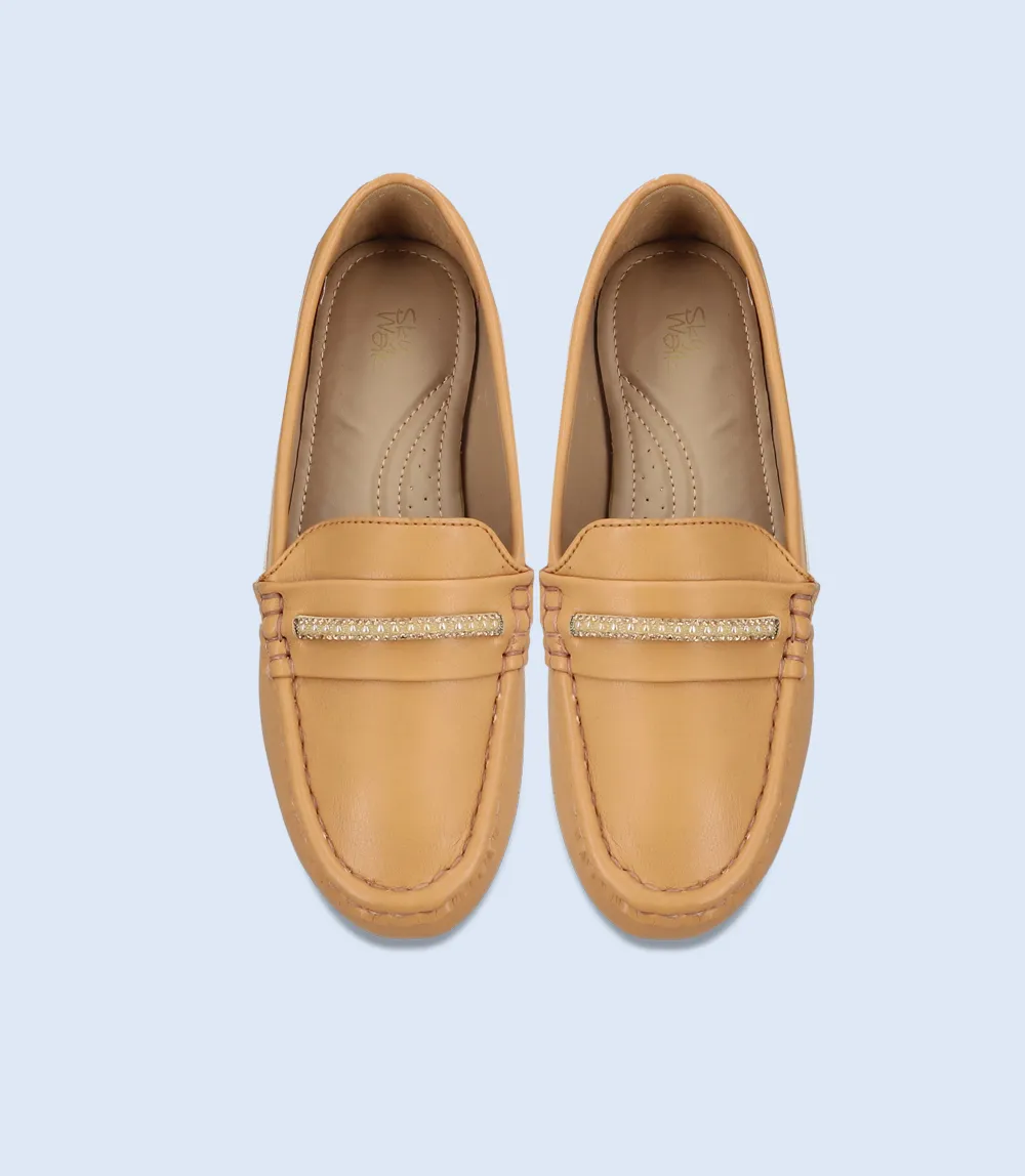 BW8599-GOLDEN-Women Comfort Moccasins