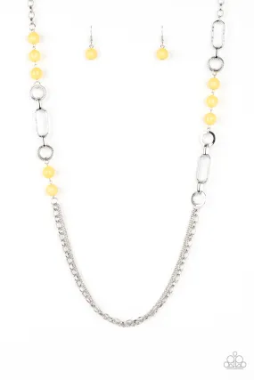 CACHE Me Out - Yellow Necklace