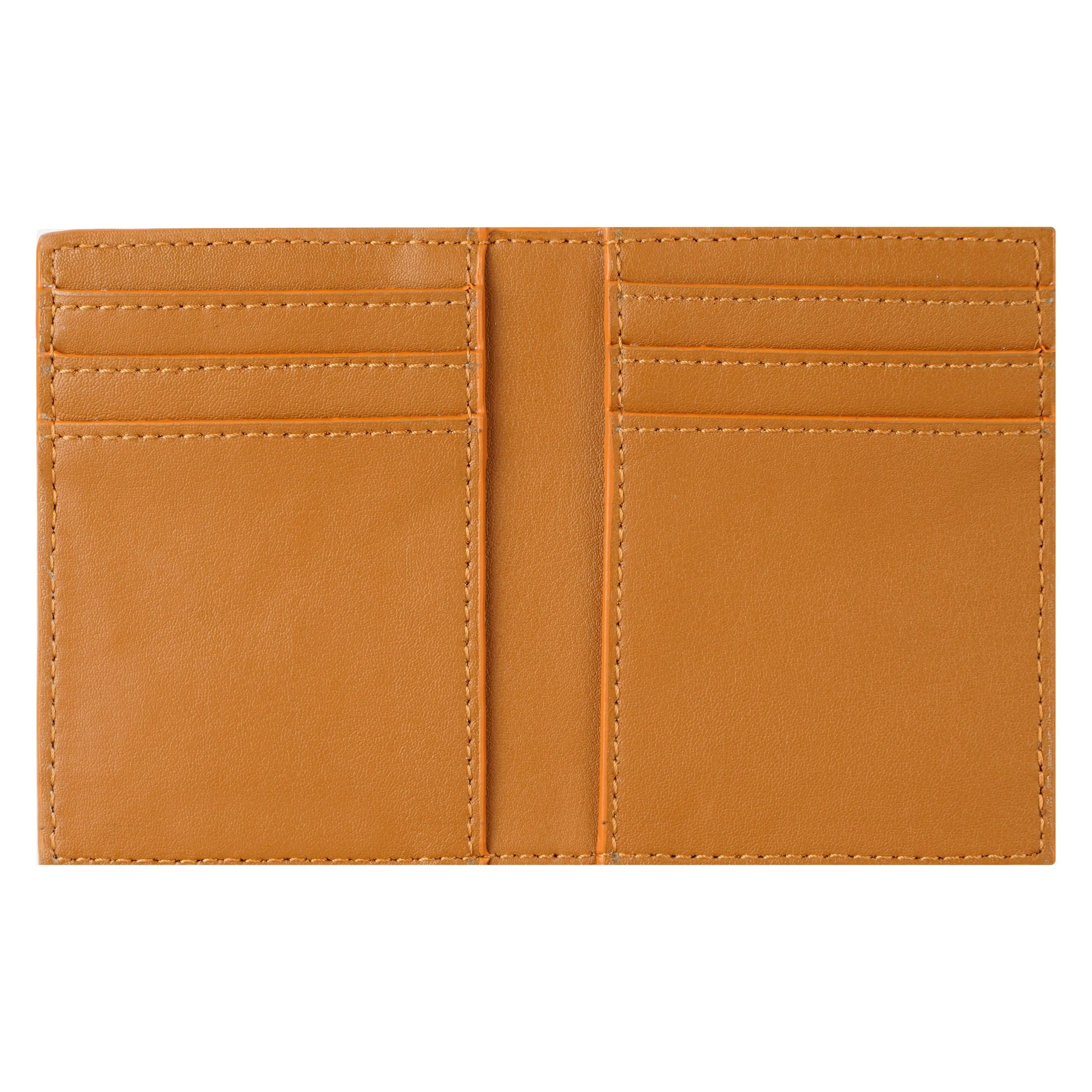 Cactus Leather BiFold Card Wallet - Cognac