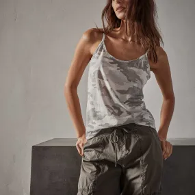 Camo Clear Jersey Camisole - Dust Camo