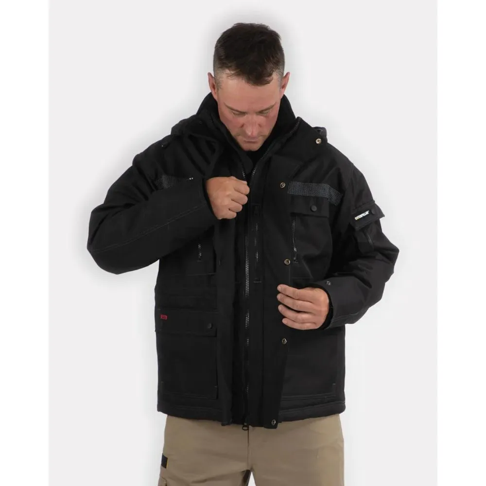 CAT Men's Insulated Work Winter Parka -  Black W11432