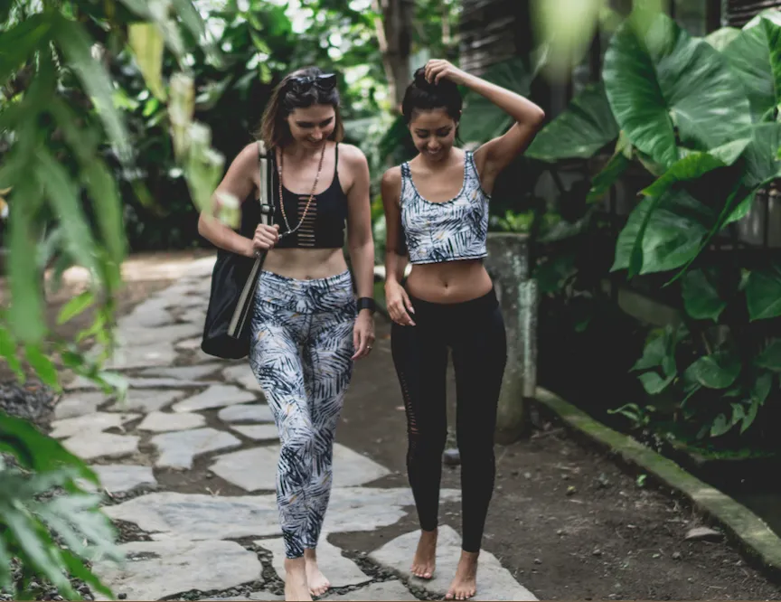 Charly Legging in Mono Palm print