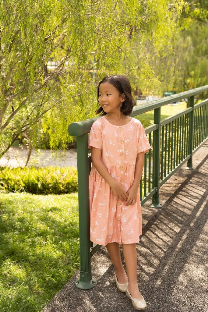 Chloe Dress - Coral Bamboo Pandas