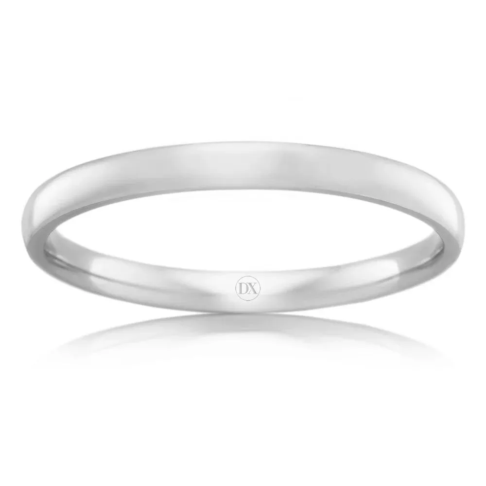 Classic Comfort 2mm - 18ct White Gold