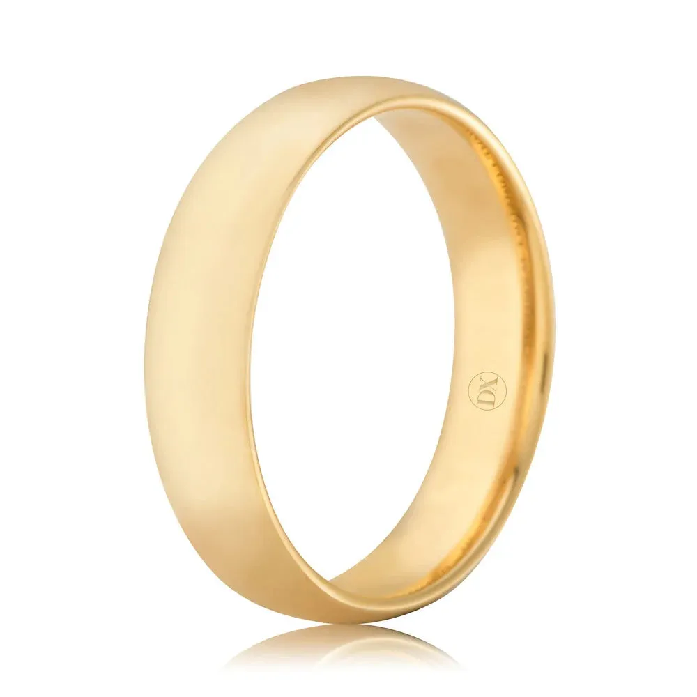 Classic Comfort 5mm - 9ct Yellow Gold