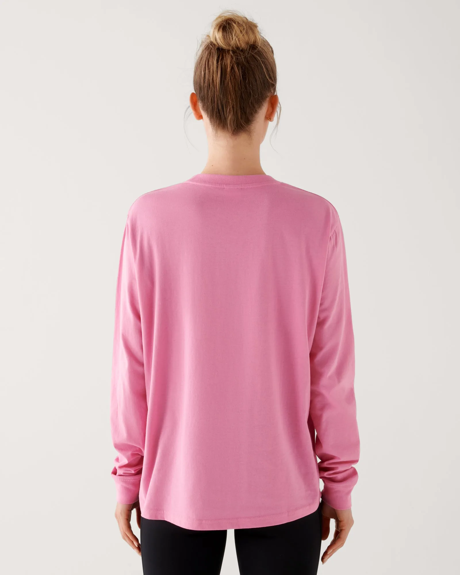 CLASSIC KEYLINE LONG SLEEVE TEE AURORA PINK