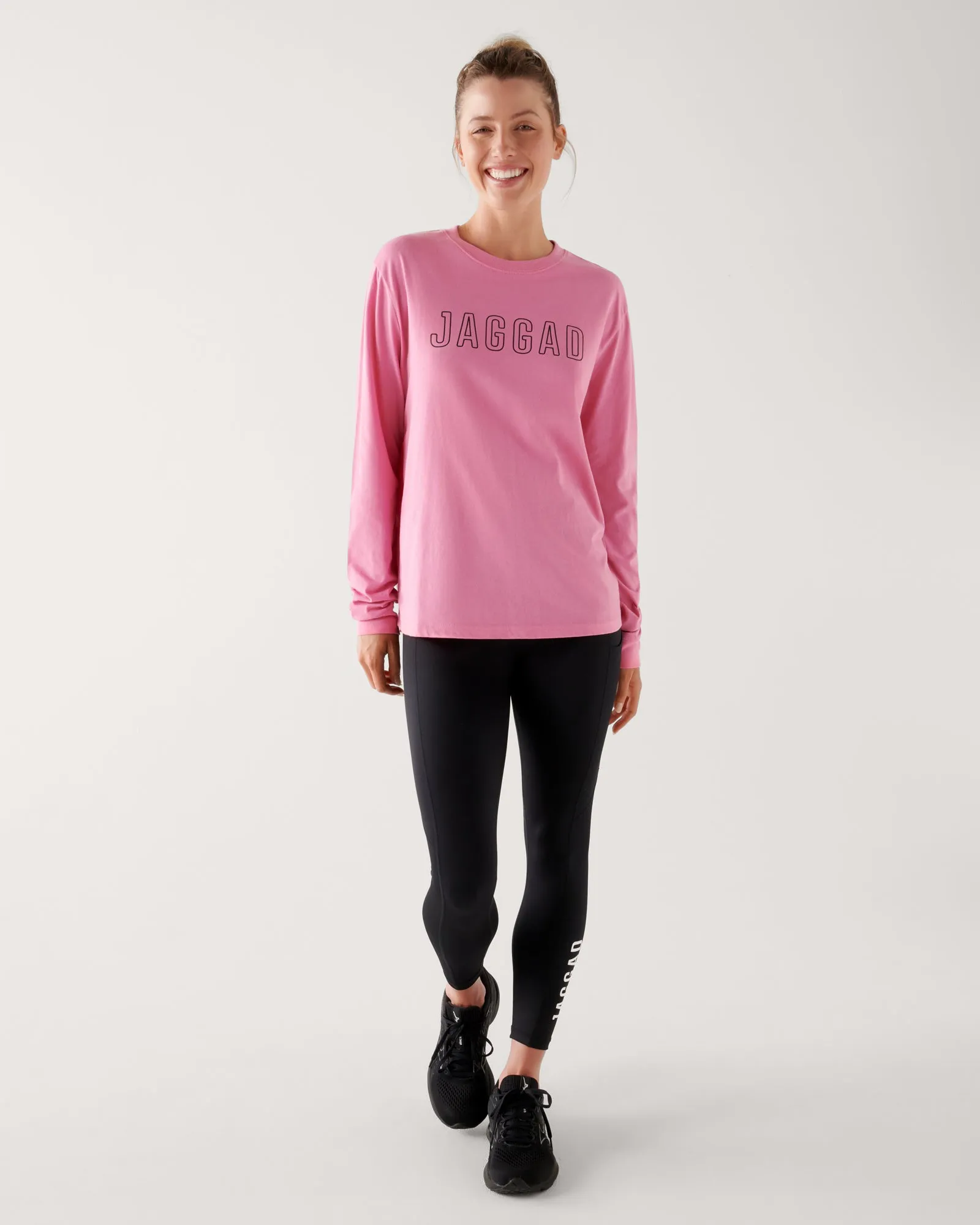 CLASSIC KEYLINE LONG SLEEVE TEE AURORA PINK