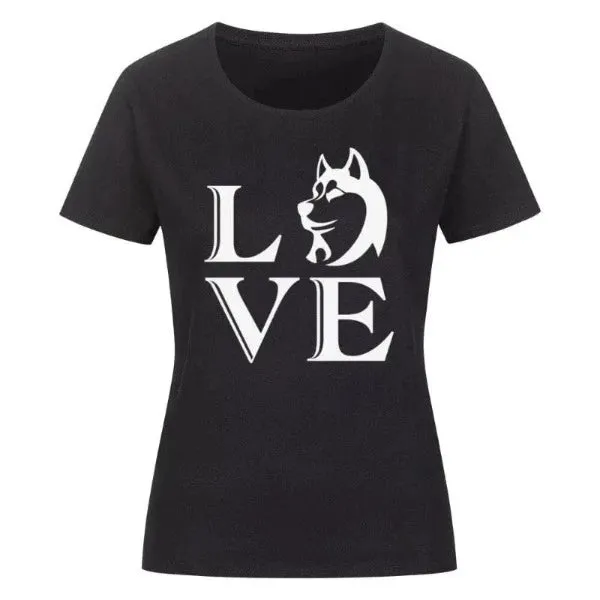 Classic Organic Shirt Women Frontdruck / Love