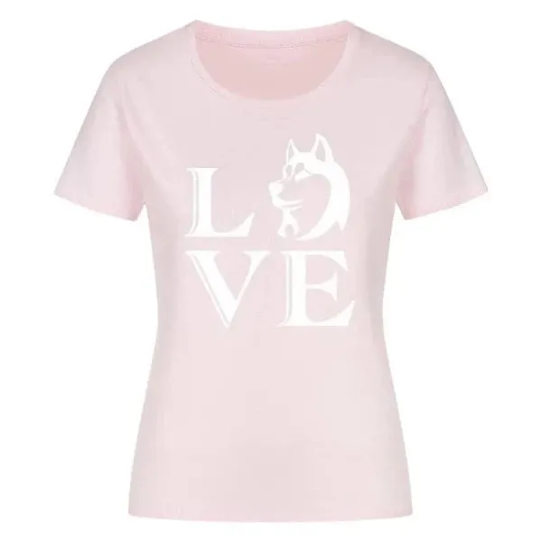 Classic Organic Shirt Women Frontdruck / Love