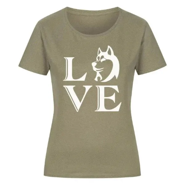 Classic Organic Shirt Women Frontdruck / Love