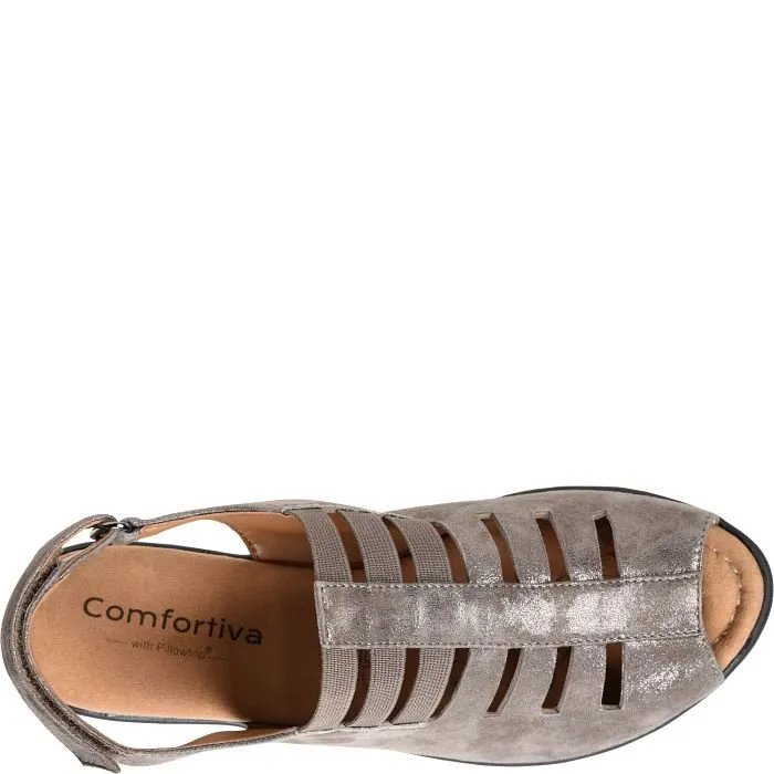 Comfortiva Women's Faye - Smoke Foil Suede